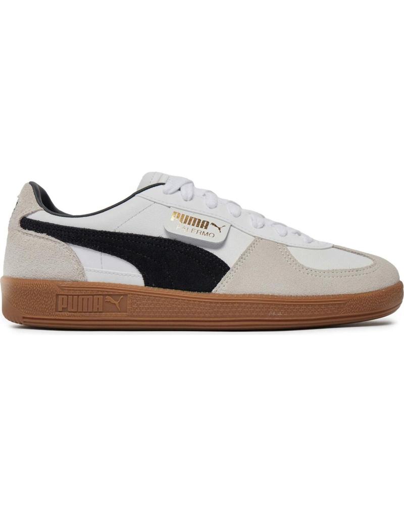 Deportivas PUMA  de Mujer y Hombre y Niña y Niño 396464-01 PALERMO LTH PUMA WHITE-VAPOR GRAY-GUM  BLANCO