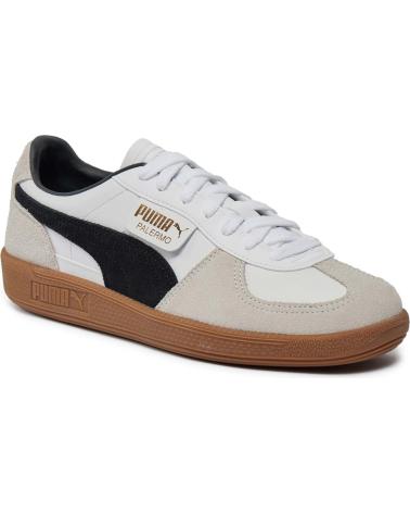 Deportivas PUMA  de Mujer y Hombre y Niña y Niño 396464-01 PALERMO LTH PUMA WHITE-VAPOR GRAY-GUM  BLANCO