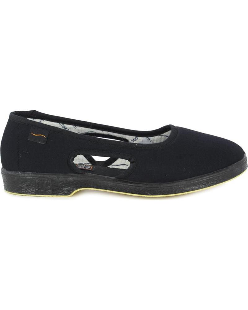 Sabrinas D`CUTILLAS  de Menina BAILARINAS DOCTOR CUTILLAS 414 LATERAL ABIERTO  NEGRO