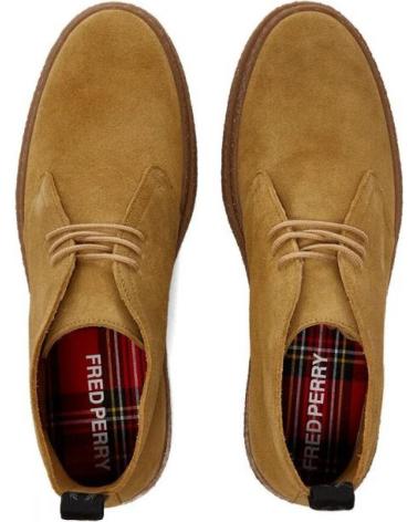Stiefel FRED PERRY  für Herren HAWLEY SUEDE B9161 CHESNUT - 40  BROWN