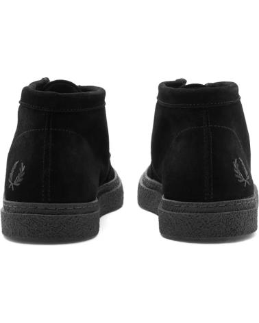 Man Mid boots FRED PERRY DAWSON MID SUEDE B4351 - 41  BLACK