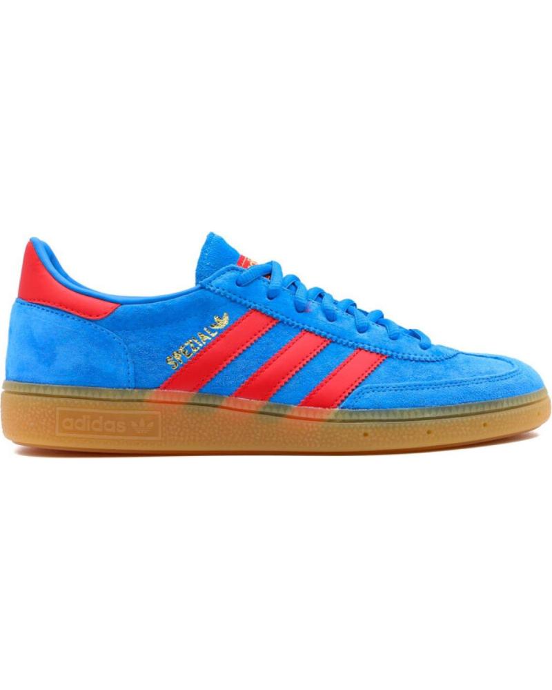 Scarpe sport ADIDAS  per Uomo HANDBALL SPEZIAL FX5675 BRIGHT BLUE-VIVID RED-GOLD METALIC -  LIGHT BLUE