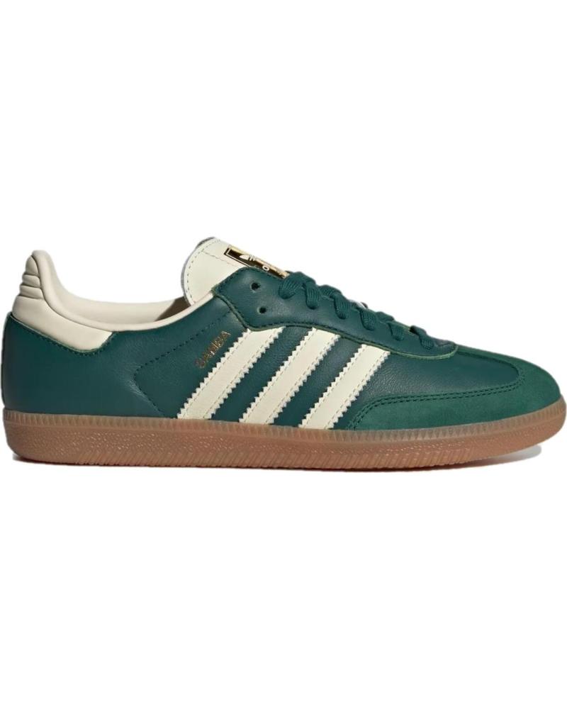 Woman Zapatillas deporte ADIDAS SAMBA OG WOMAN IE0872 COLLEGIATE GREEN - CREAM WHITE - GOLD  DARK GREEN