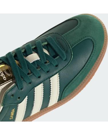 Woman Zapatillas deporte ADIDAS SAMBA OG WOMAN IE0872 COLLEGIATE GREEN - CREAM WHITE - GOLD  DARK GREEN