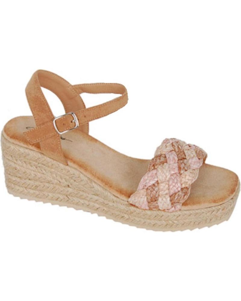Sandalias BUBBLE BOBBLE  de Mujer SANDALIA PLATAFORMA BUBBLE PARA MUJER M2406 COLOR  CAMEL