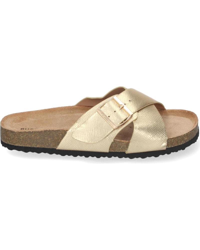 Sandalias De Mujer PUNTOSALAO SANDALIAS DORADAS PLANAS PLANTA BIO