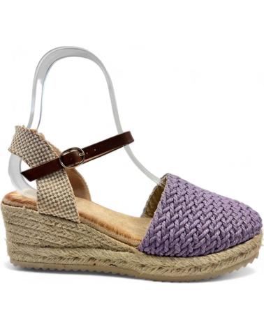 Woman Sandals TIMBOS SANDALIA CUNA ESPARTO MUJER 130089  MORADO