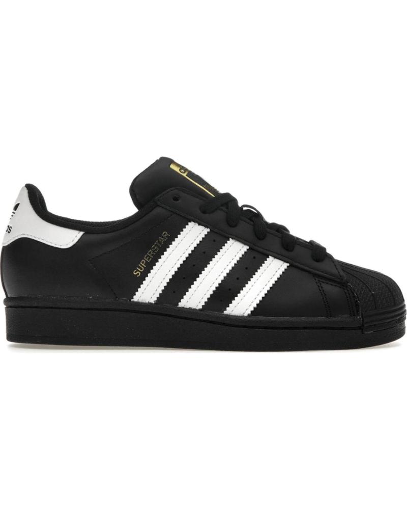 Deportivas de Mujer y Hombre y Niña y Niño ADIDAS CALZADO MARCA MODELO SUPERSTAR J NEGRO