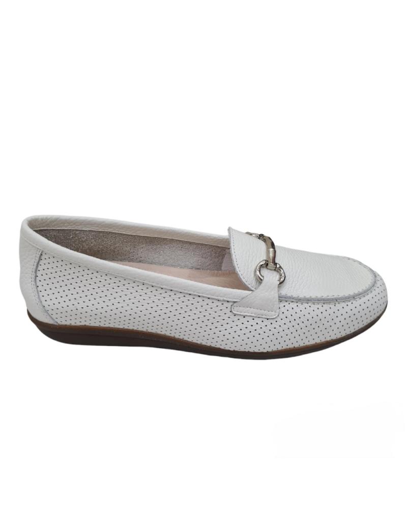  de Mujer 24 HORAS MOCASIN PIEL BLANCO ADRIA WHITE