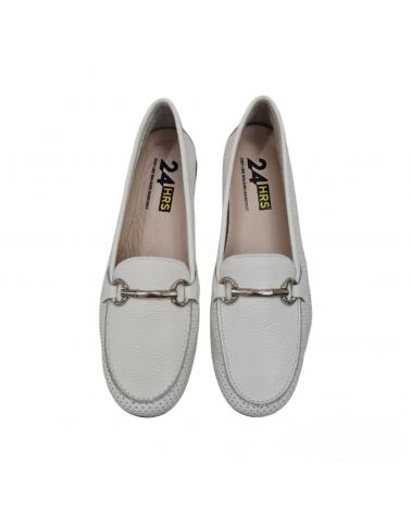  de Mujer 24 HORAS MOCASIN PIEL BLANCO ADRIA WHITE