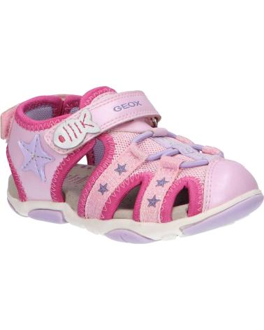 girl Sandals GEOX B250ZA 0AJGN B SANDAL AGASIM C8057 LT PINK-LILAC  ROSA