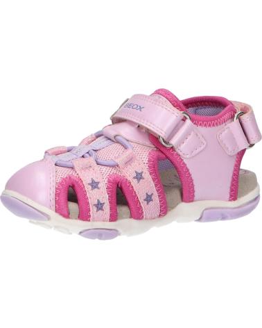 girl Sandals GEOX B250ZA 0AJGN B SANDAL AGASIM C8057 LT PINK-LILAC  ROSA