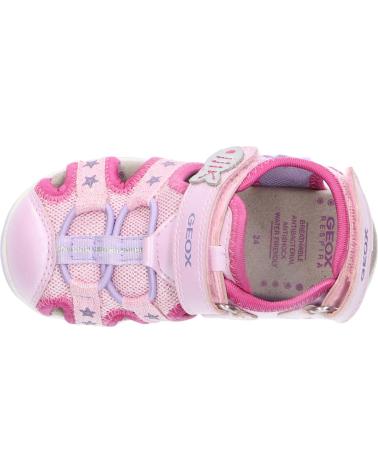girl Sandals GEOX B250ZA 0AJGN B SANDAL AGASIM C8057 LT PINK-LILAC  ROSA