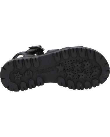 girl Sandals GEOX J25FYB 000BC J SANDAL STARBLUSH C9999 BLACK NEGRO