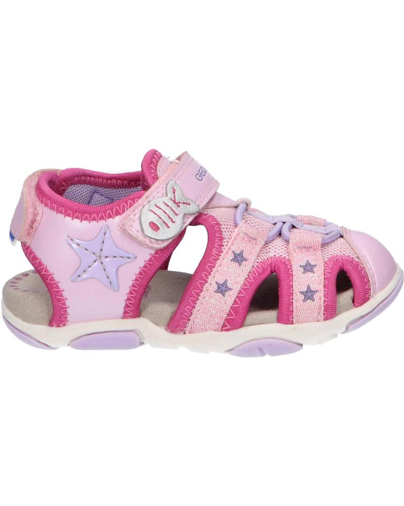girl Sandals GEOX B250ZA 0AJGN B SANDAL AGASIM C8057 LT PINK-LILAC  ROSA