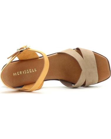 Sandálias MERISSELL  de Mulher SANDALIA TOCA 204  ORANGE - TAUPE