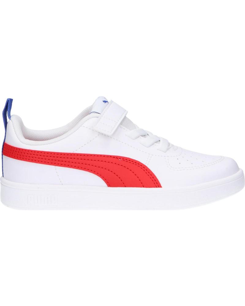PUMA RICKIE AC SNEAKER 385836-05 WEISS MIT ROTEM STREIFEN 05-WHITE-HIGHRISK