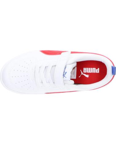 PUMA RICKIE AC SNEAKER 385836-05 WEISS MIT ROTEM STREIFEN 05-WHITE-HIGHRISK