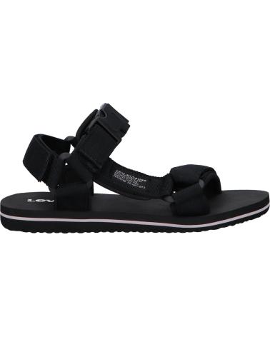 Woman and girl and boy Sandals LEVIS VCAD0002T TAHOE  0003 BLACK