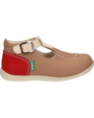Sapatos KICKERS  de Menina e Menino 621016-10 BONBEK-2  113 BEIGE ROUGE