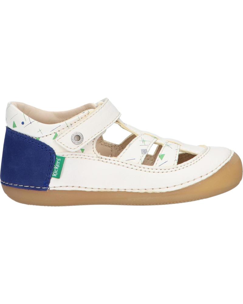 Zapatos KICKERS  de Niño 895231-10 SUSHY  31 BLANC CASSE BLE