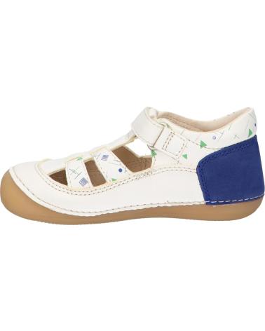 Scarpe KICKERS  per Bambino 895231-10 SUSHY  31 BLANC CASSE BLE