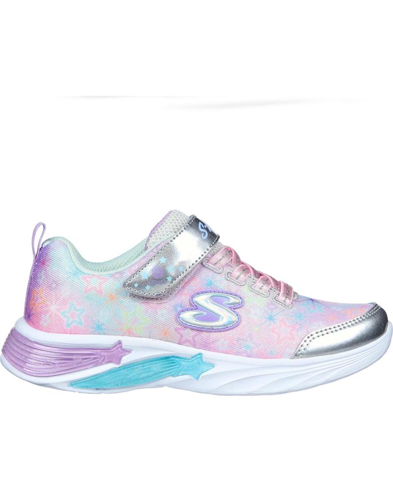 Sportivo SKECHERS  per Bambina CALZADO MARCA MODELO LIGHTED GORE STRAP SNEAKER W- STAR TECH  MULTICOLOR