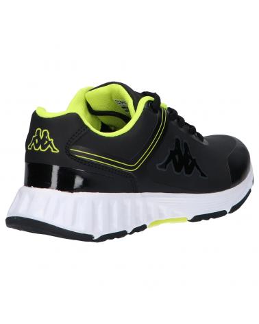 Woman and girl and boy Zapatillas deporte KAPPA 3117L6W FASTER PU LACE A0Q BLACK-GREEN LIME