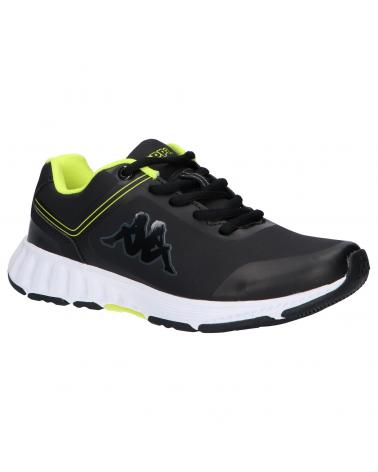 Woman and girl and boy Zapatillas deporte KAPPA 3117L6W FASTER PU LACE A0Q BLACK-GREEN LIME