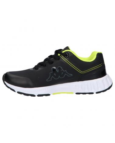 Woman and girl and boy Zapatillas deporte KAPPA 3117L6W FASTER PU LACE A0Q BLACK-GREEN LIME
