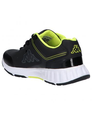 Woman and girl and boy Zapatillas deporte KAPPA 3117L6W FASTER PU LACE A0Q BLACK-GREEN LIME