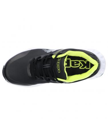 Woman and girl and boy Zapatillas deporte KAPPA 3117L6W FASTER PU LACE A0Q BLACK-GREEN LIME