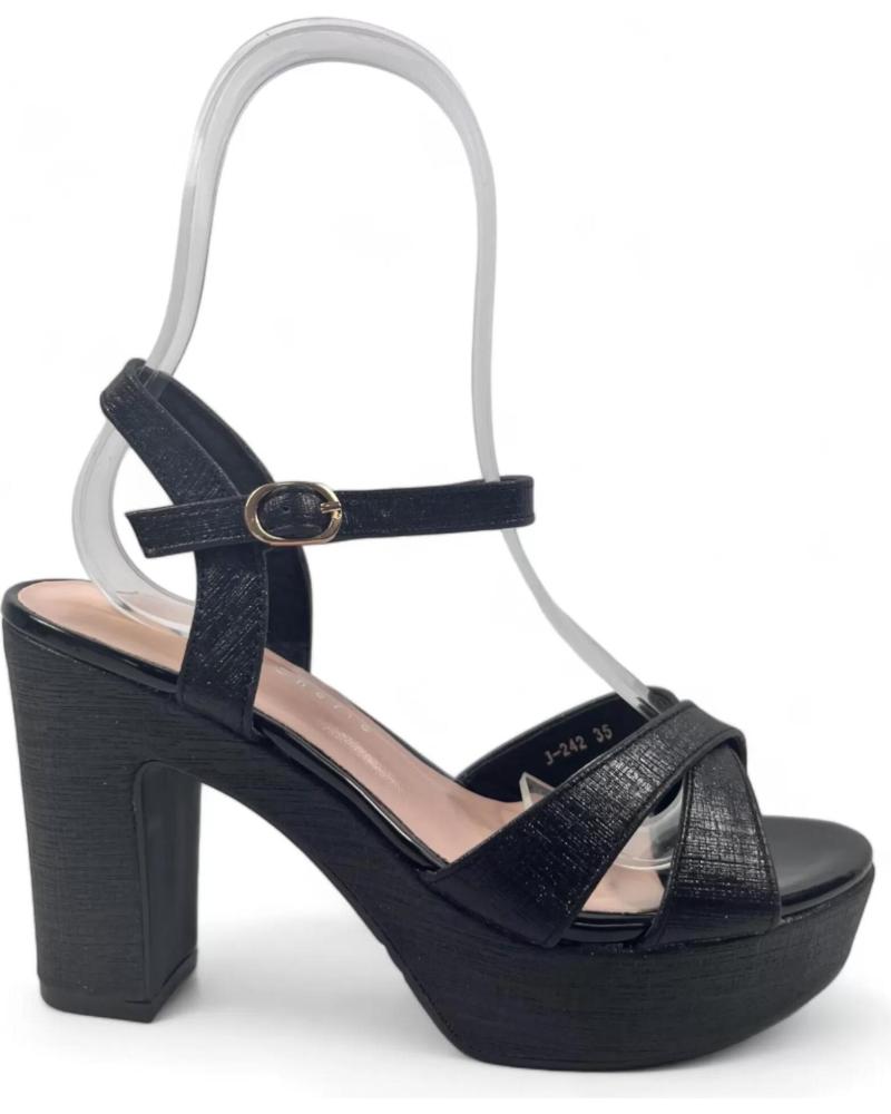 Woman Sandals TIMBOS SANDALIA TACON FIESTA PLATAFORMA MUJER 130143  NEGRO