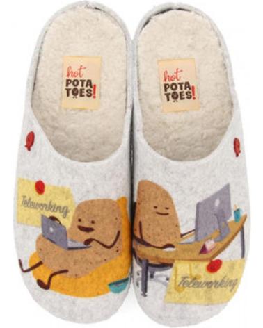 HOT POTATOES ZAPATILLAS CASA UNISEX HATTING 64634 BLANCO