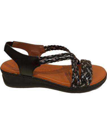 Sandalias MAWEN  de Mujer SANDALIA CUNA MUJER  NEGRO