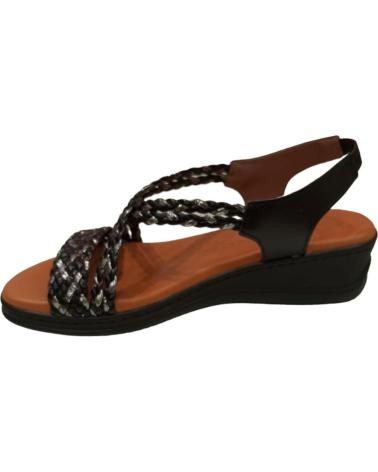 Sandalias MAWEN  de Mujer SANDALIA CUNA MUJER  NEGRO