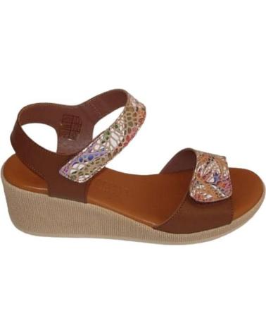 Woman Sandals MAWEN SANDALIA CUNA MUJER  MARRóN