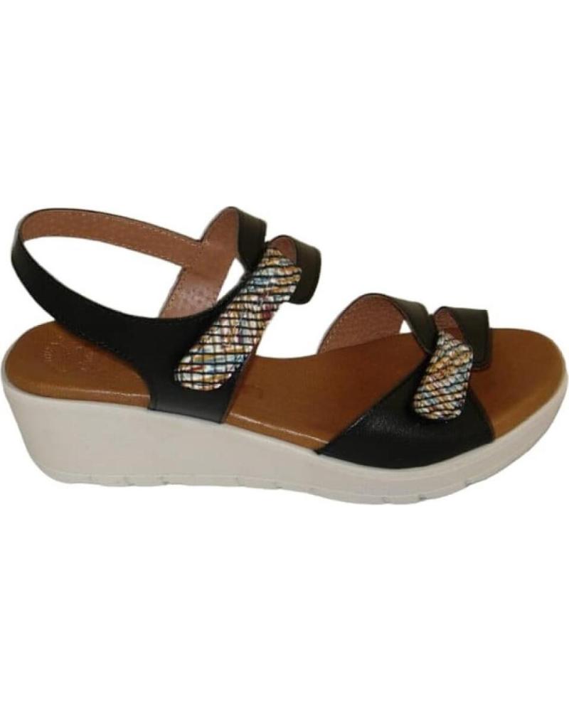 Sandales MAWEN  pour Femme SANDALIA CUNA MUJER  NEGRO