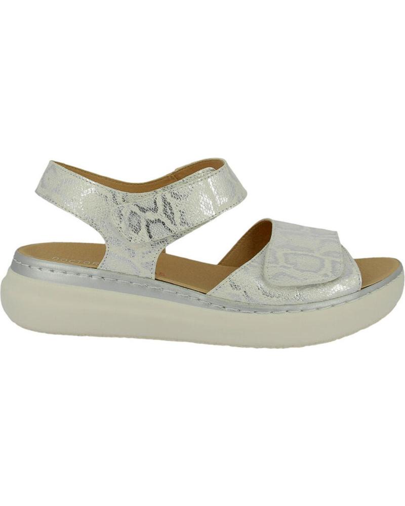 Sandalias D`CUTILLAS  de Mujer SANDALIA DOCTOR CUTILLAS 46010 ESTAMPADO SERPIENTE  BLANCO