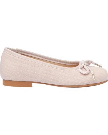 girl Flat shoes ANGELITOS BAILARINAS 1568 BAILARINA LAZO LINO CEREMONIA  ROSA