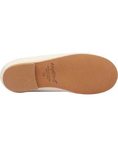 Bailarinas ANGELITOS  per Bambina BAILARINAS 1568 BAILARINA LAZO LINO CEREMONIA  BEIGE