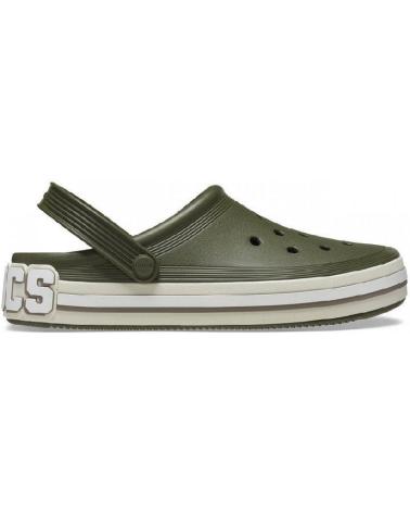 Zuecos CROCS  de Hombre OFF COURT LOGO CLOG U 209651  VERDE
