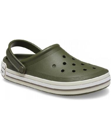 Zuecos CROCS  de Hombre OFF COURT LOGO CLOG U 209651  VERDE