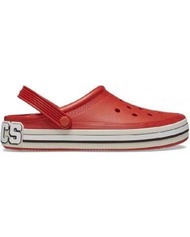Zuecos CROCS  de Hombre OFF COURT LOGO CLOG U 209651  ROJO