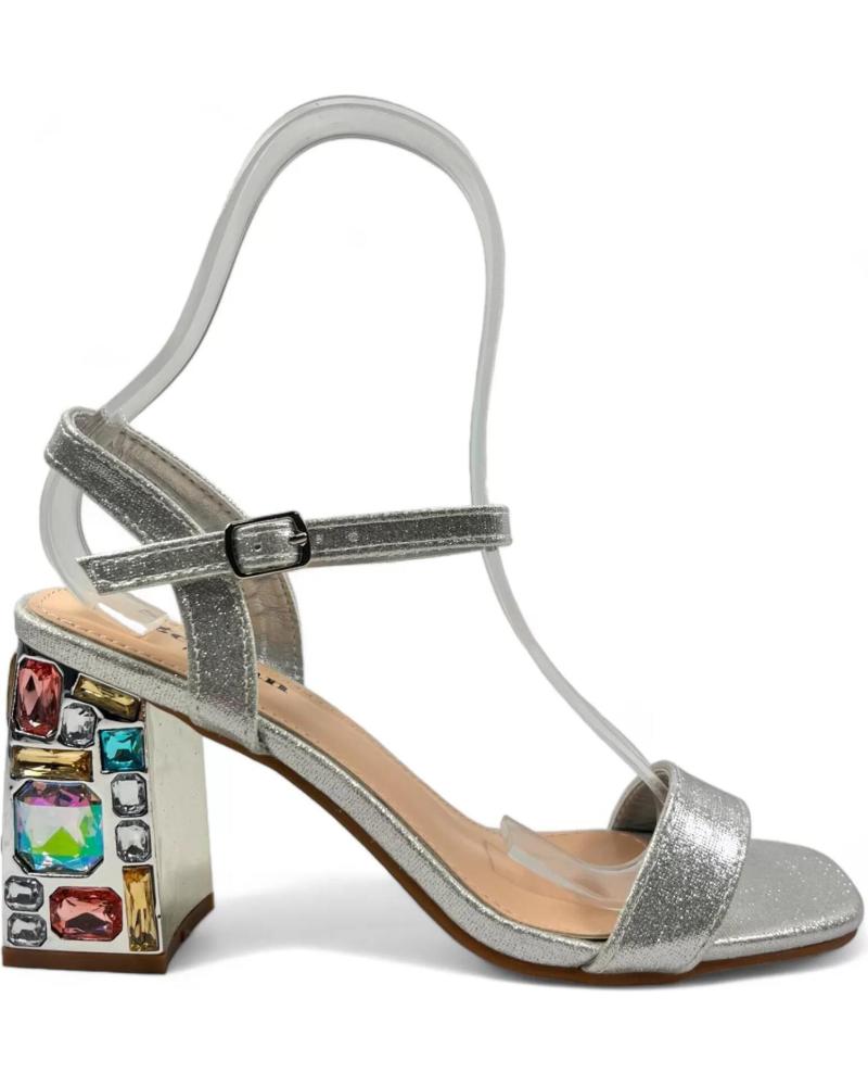 Woman Sandals TIMBOS SANDALIA TACON FIESTA MUJER PLATA 130152  PLATEADO