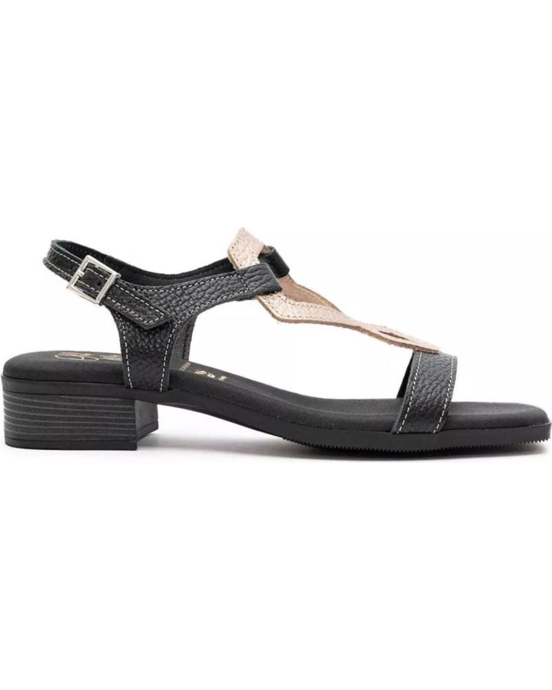 Sandalias RIVERA  de Mujer SANDALIA TACON BAJO PARA MUJER 5345 COLOR  NEGRO