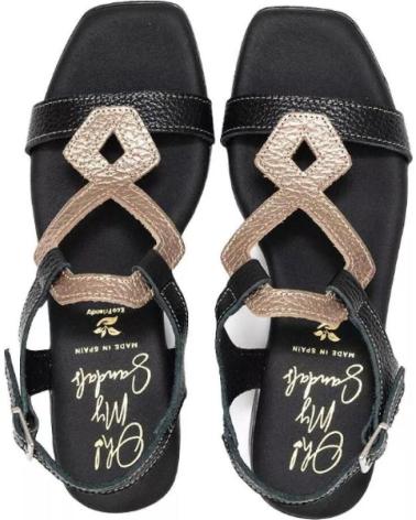 Sandalias RIVERA  de Mujer SANDALIA TACON BAJO PARA MUJER 5345 COLOR  NEGRO