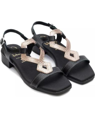 Sandalias RIVERA  de Mujer SANDALIA TACON BAJO PARA MUJER 5345 COLOR  NEGRO