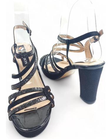 Sandales TIMBOS  pour Femme SANDALIA TACON FIESTA DE MUJER 128666  NEGRO