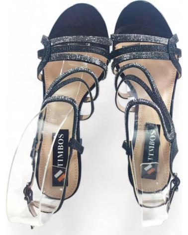 Sandales TIMBOS  pour Femme SANDALIA TACON FIESTA DE MUJER 128666  NEGRO